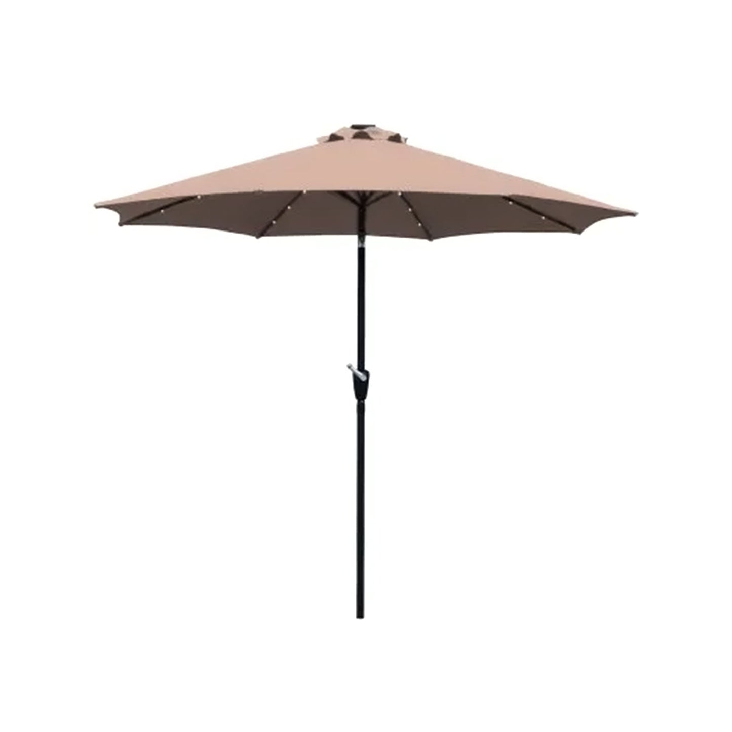 Four Seasons Courtyard 9’ Polyester Patio Market Umbrella with Steel Pole, Beige