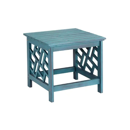 Four Seasons Courtyard 18 Inch Distressed Hardwood Portland Patio End Table