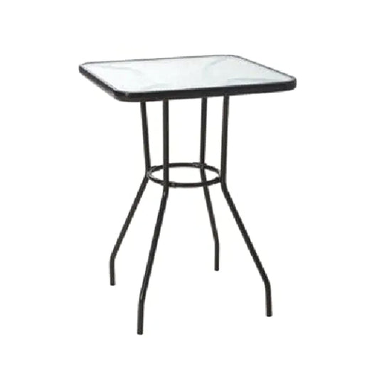 Four Seasons Courtyard Sunny Isle Glass Top Dining Table with Tempered Glass