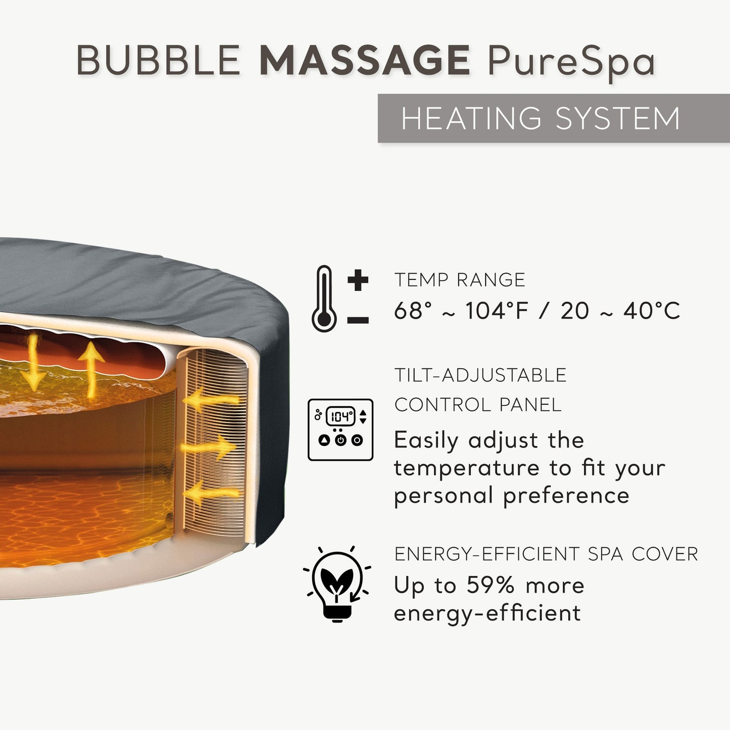 Intex PureSpa 6 Person Bubble Massage Inflatable Hot Tub Spa Set, Sahara Tan