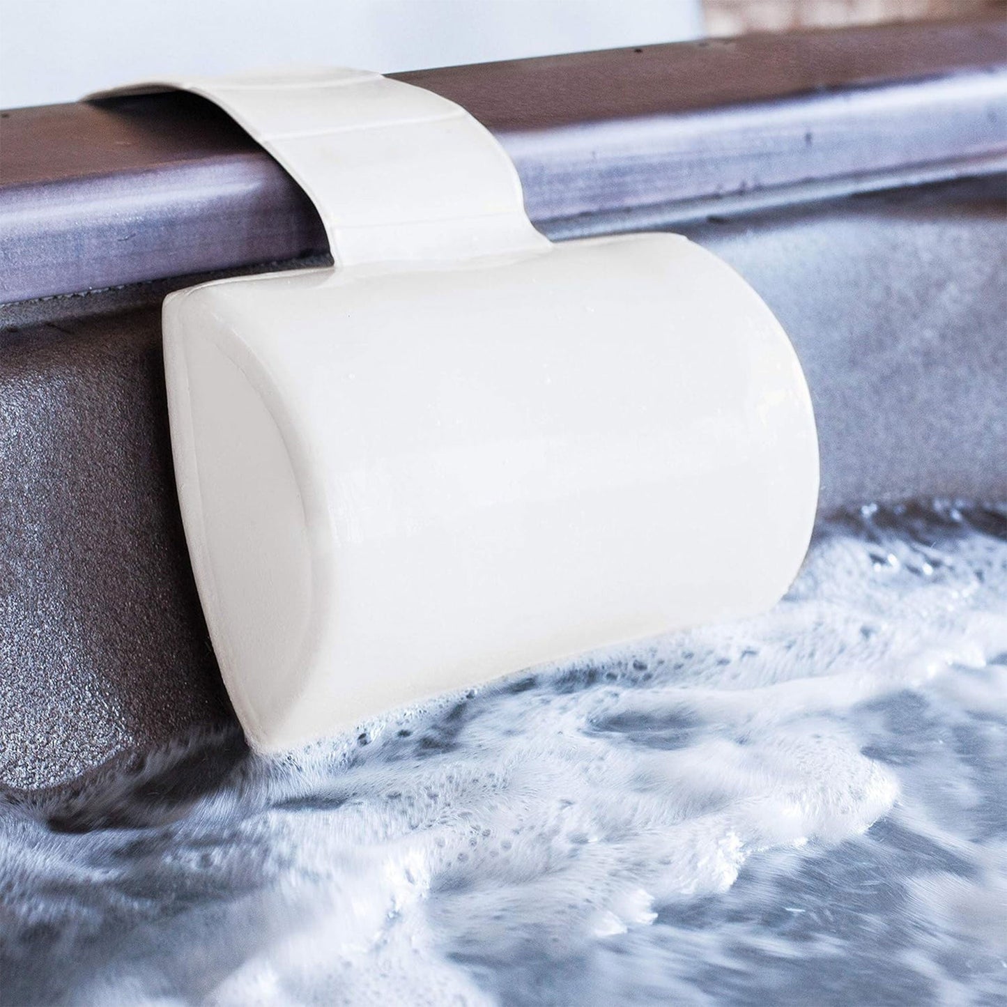 TRC Recreation Super Soft Closed Cell Foam Weighted Spa and Bath Pillow, Black