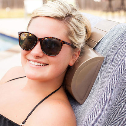 TRC Recreation Super Soft Closed Cell Foam Weighted Spa and Bath Pillow, Blue