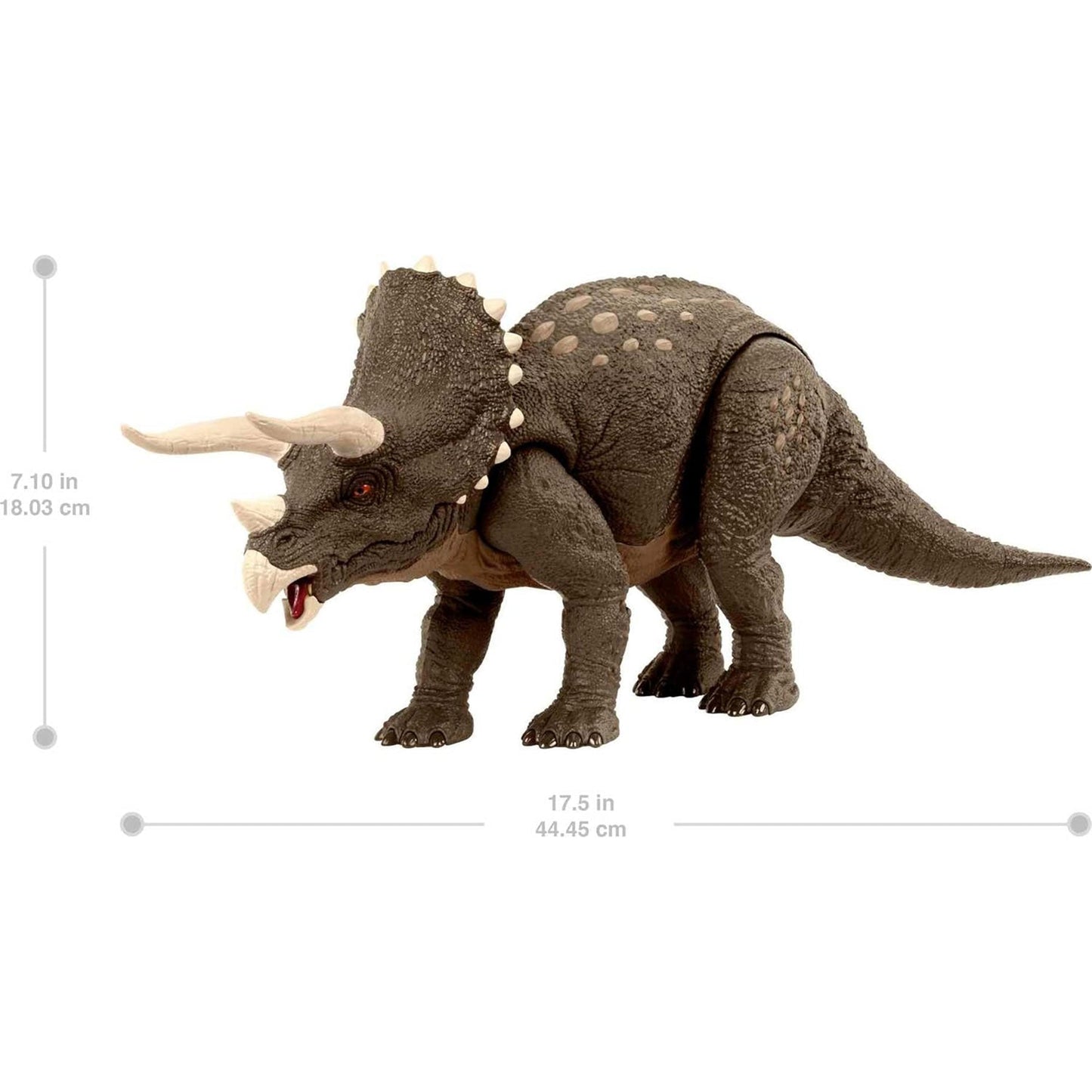 Jurassic World Triceratops Dinosaur Toy Habitat Defender Figure for 4 Years Plus