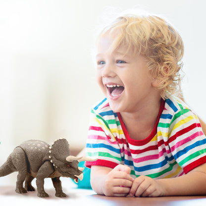 Jurassic World Triceratops Dinosaur Toy Habitat Defender Figure for 4 Years Plus