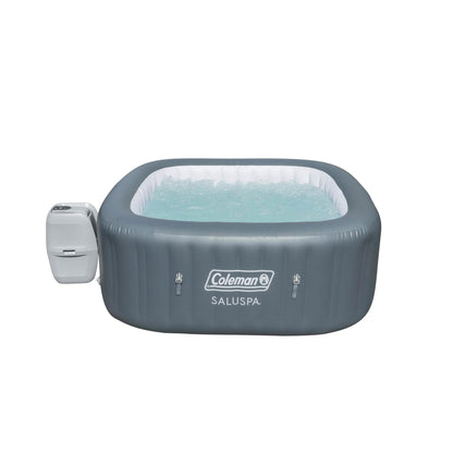 SaluSpa LED Spa Waterfall Accessory w/Coleman SaluSpa Inflatable Hot Tub, Gray