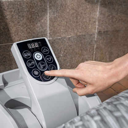 Coleman Sicily AirJet Inflatable Hot Tub with 2 Bestway SaluSpa Non-Slip Seat