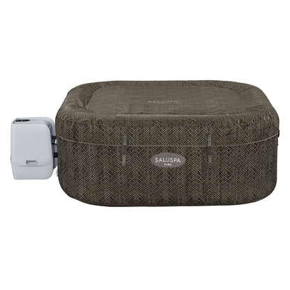 Bestway SaluSpa AirJet Inflatable Square Hot Tub with 4 Non Slip Pool & Spa Seat