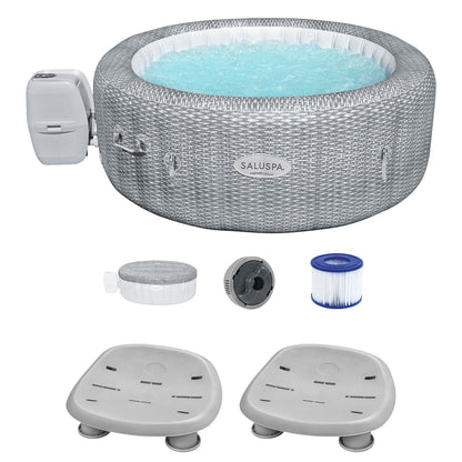 Bestway Coleman Honolulu AirJet Inflatable Hot Tub with 2 SaluSpa Non-Slip Seat