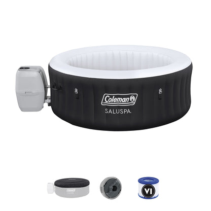 Bestway Coleman Miami AirJet Inflatable Hot Tub with 2 SaluSpa Non-Slip Spa Seat