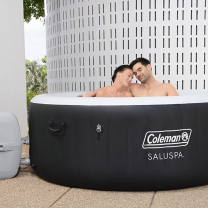 Bestway Coleman Miami Hot Tub w/2 Pack of SaluSpa Seat & 2 Headrest Pillows