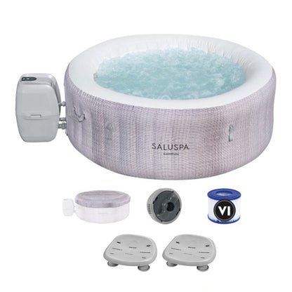 Bestway SaluSpa AirJet Cancun Inflatable Hot Tub with SaluSpa Non Slip Spa Seat