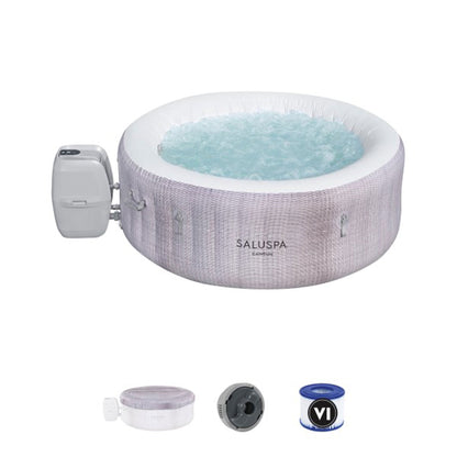 Bestway SaluSpa AirJet Cancun Inflatable Hot Tub with SaluSpa Non Slip Spa Seat