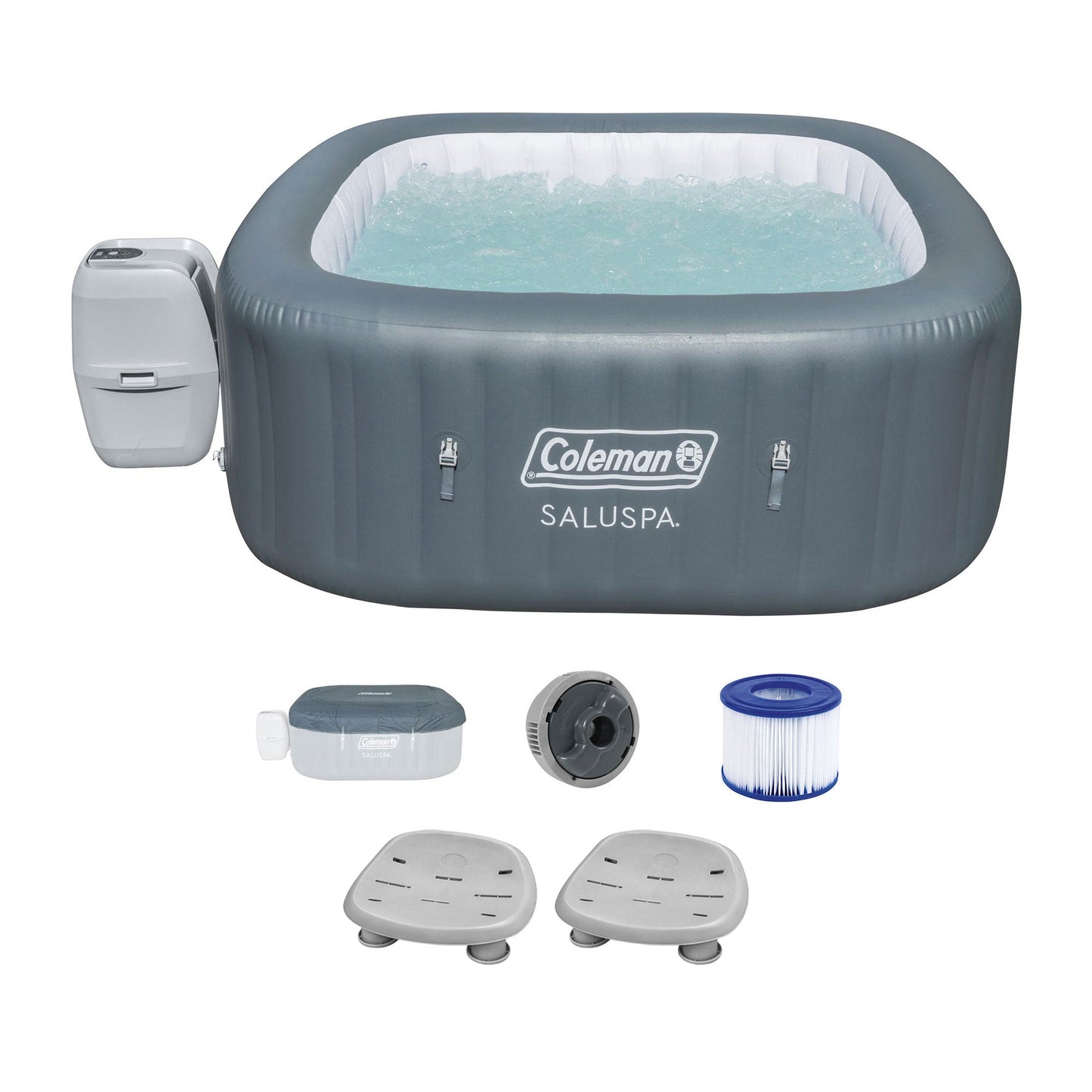 Bestway Coleman Hawaii AirJet Inflatble Hot Tub with 2 SaluSpa Non-Slip Spa Seat