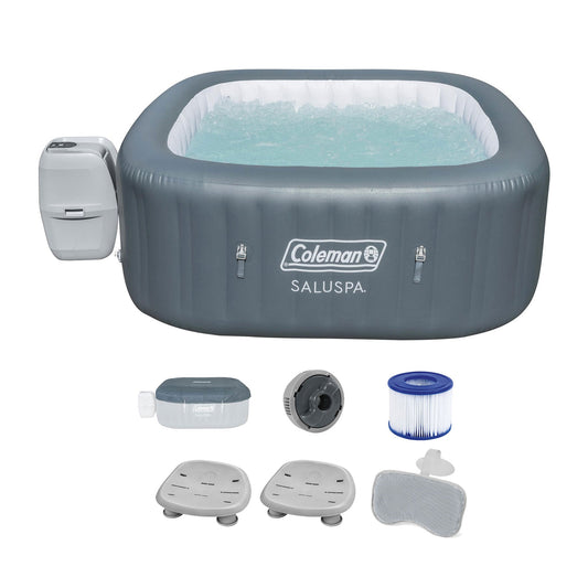 Bestway Hawaii Inflatable Hot Tub with 2 SaluSpa Spa Seats and 2 Headrest Pillow