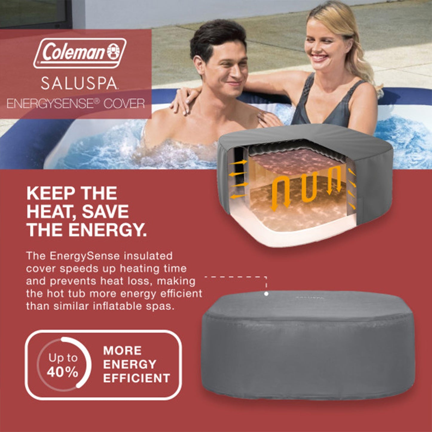 Bestway Coleman Hawaii AirJet Hot Tub with 2 Pack SaluSpa Non Slip Spa Seat