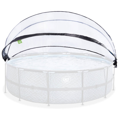 EXIT Toys 16 Foot Round Multifunctional Cover Dome Enclosure for Outdoor Pools