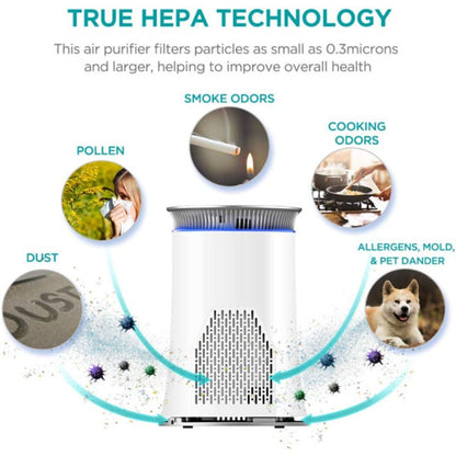 Hisense 376 Sq Ft Air Purifier w/4 Fan Speed & HEPA Technology for Home/Office