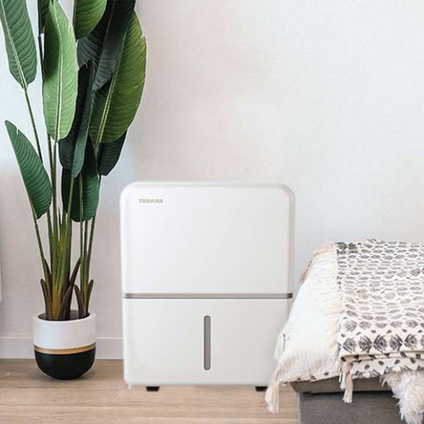 Toshiba 22 Pint Portable Home Room Dehumidifier, White (Certified Refurbished)