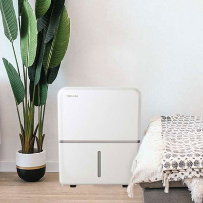 Toshiba 22 Pint Portable Home Room Dehumidifier, White (Certified Refurbished)