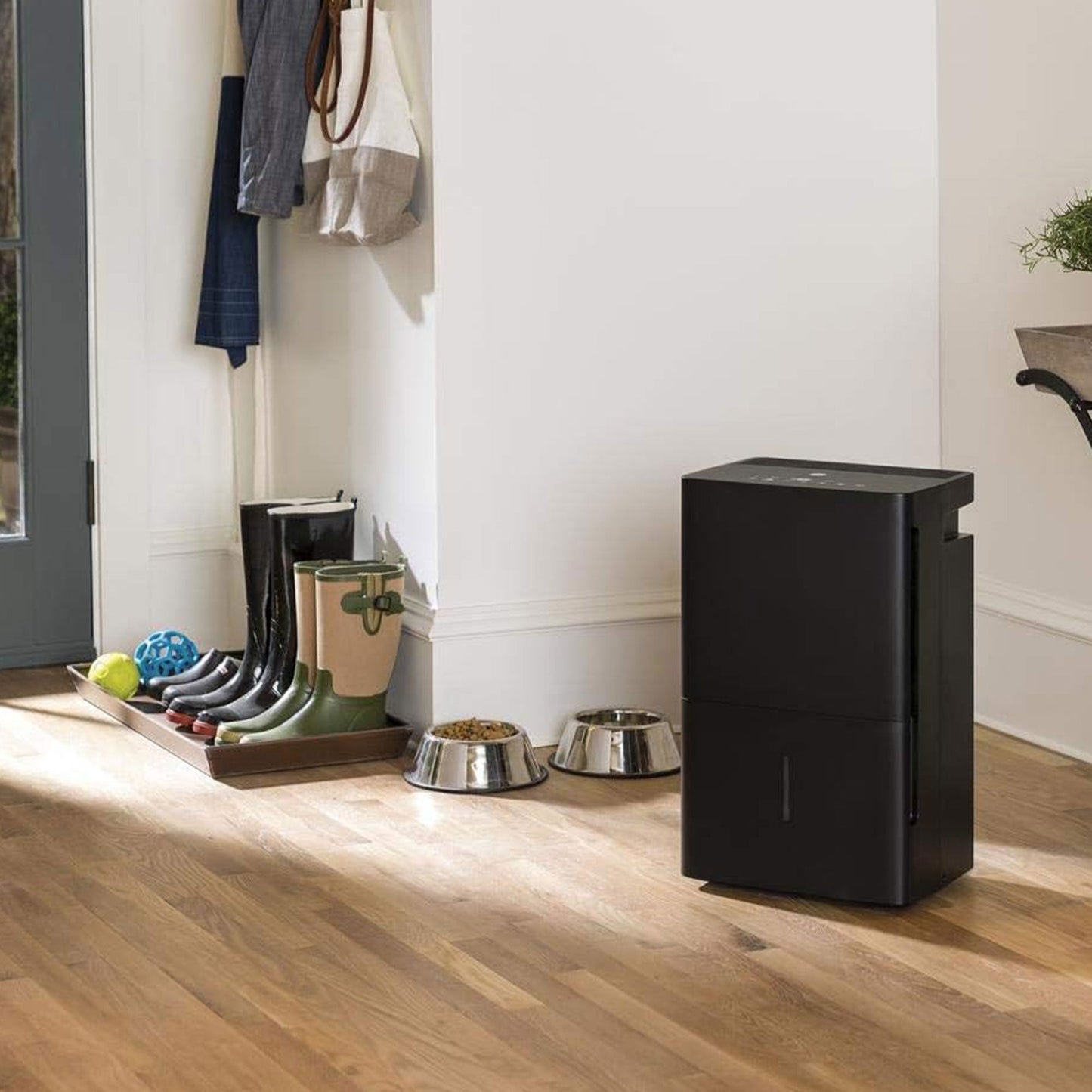 GE High Tech 70 Pint 3 Fan Speed Home Dehumidifier, Black (Refurbished)