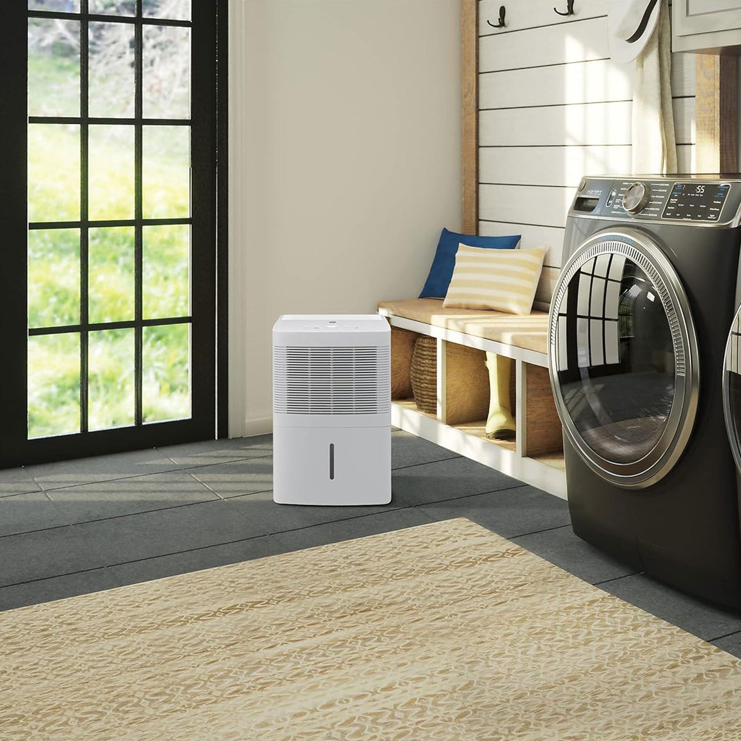 GE 20 Pint Home Dehumidifier for Very Damp Spaces, White (Refurbished)