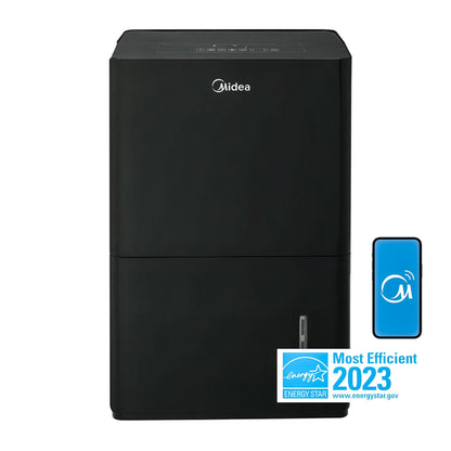 Midea 50 Pint Energy Star Smart Dehumidifier for Home, (Refurbished)