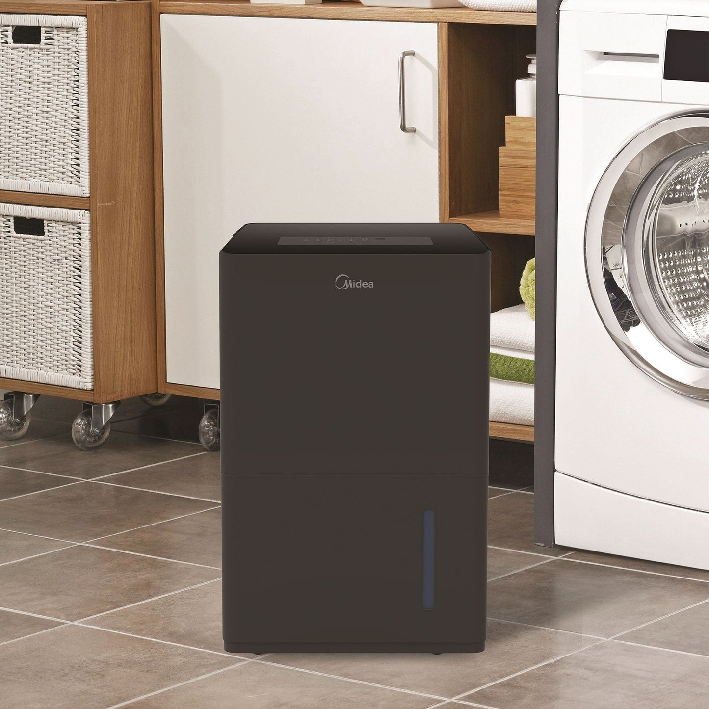 Midea 50 Pint Energy Star Smart Dehumidifier for Home, (Refurbished)