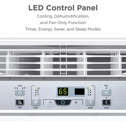 Midea EasyCool 8,000 BTU Window Air Conditioner w/ Remote, Rooms Up To 350 Sq Ft