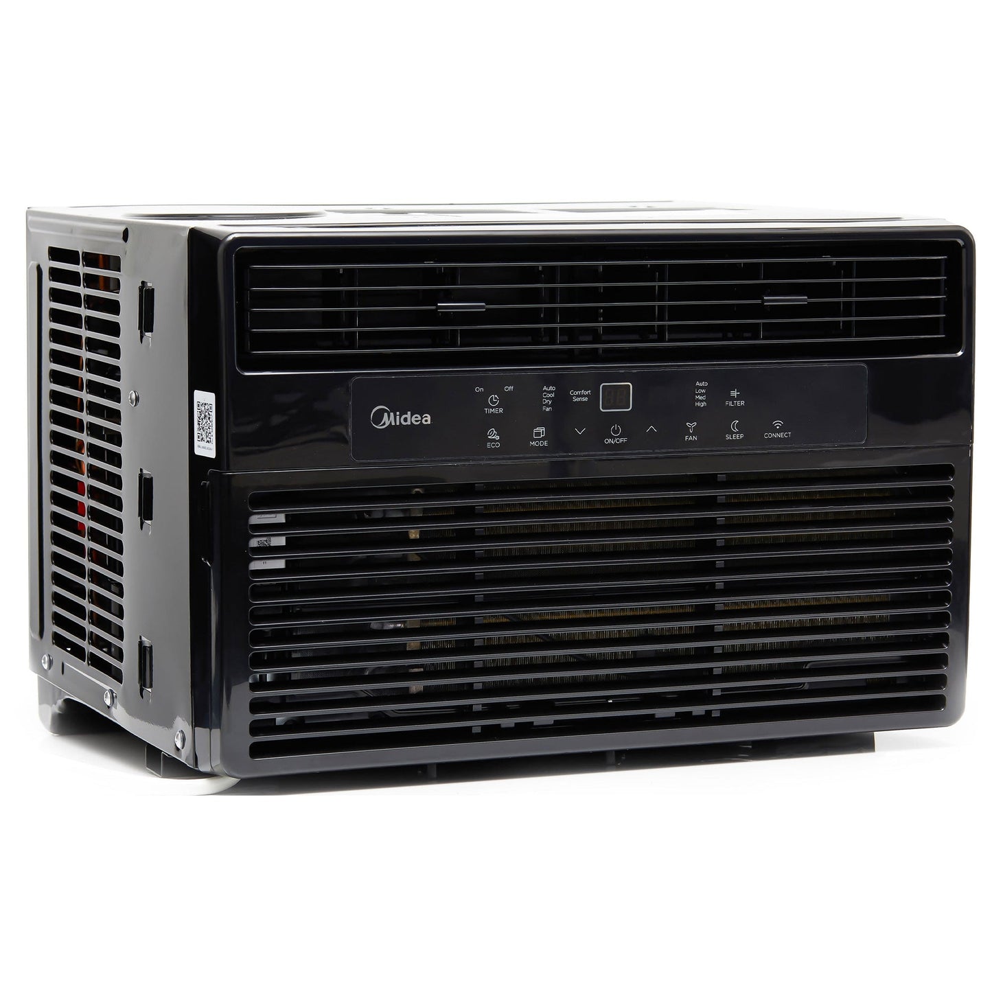 Midea 8,000 BTU 115V Smart Window Air Conditioner, Black (Refurbished)