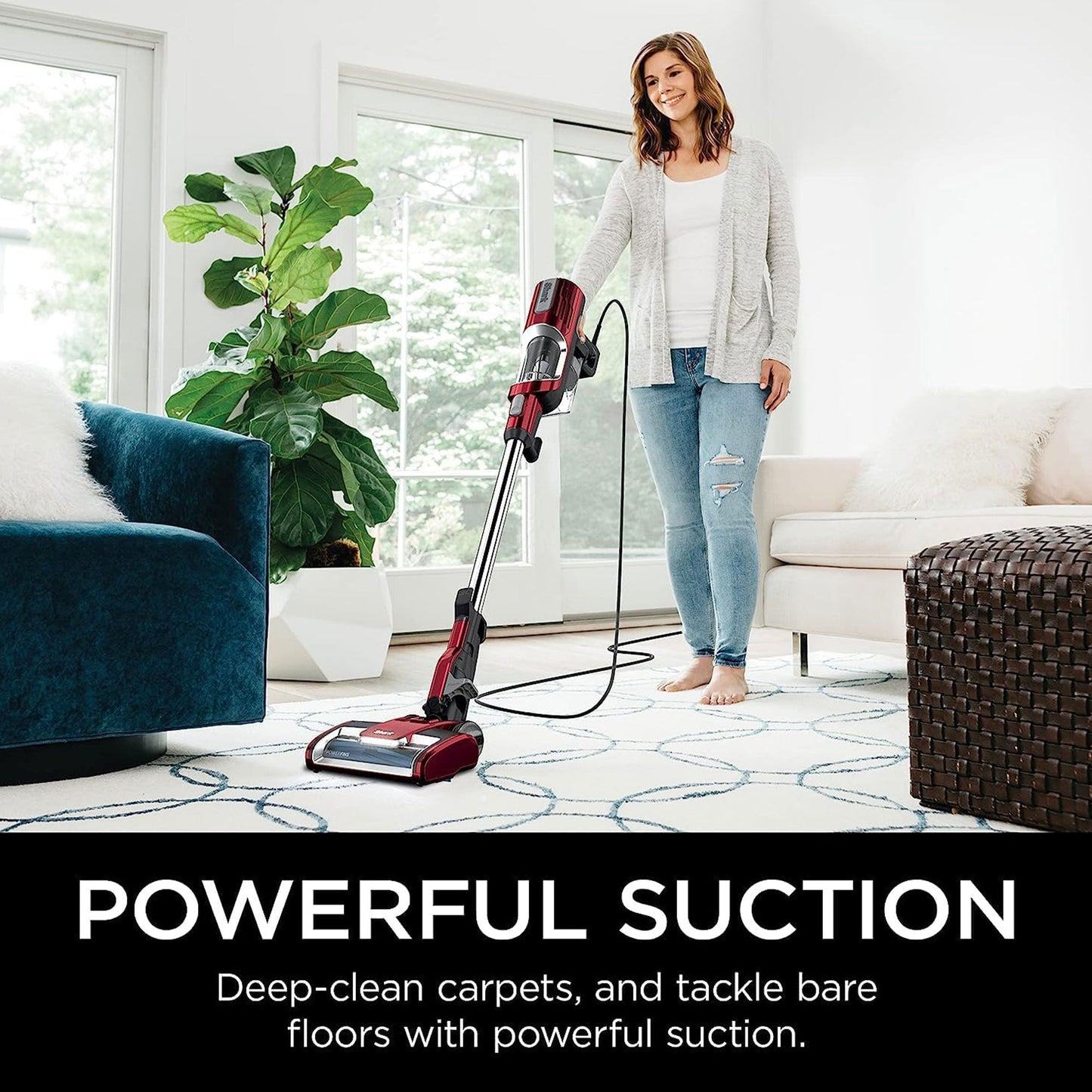 Shark UltraLight Pet Pro Corded LED Stick Vacuum, Copper (Refurbished)