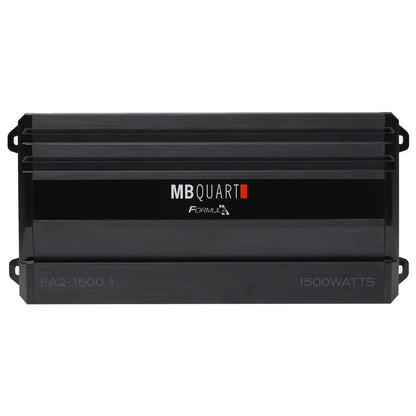 MB Quart Formula 1,500 Watt Mono Car Audio Mobile Amplifier, FA2-1500.1, Black