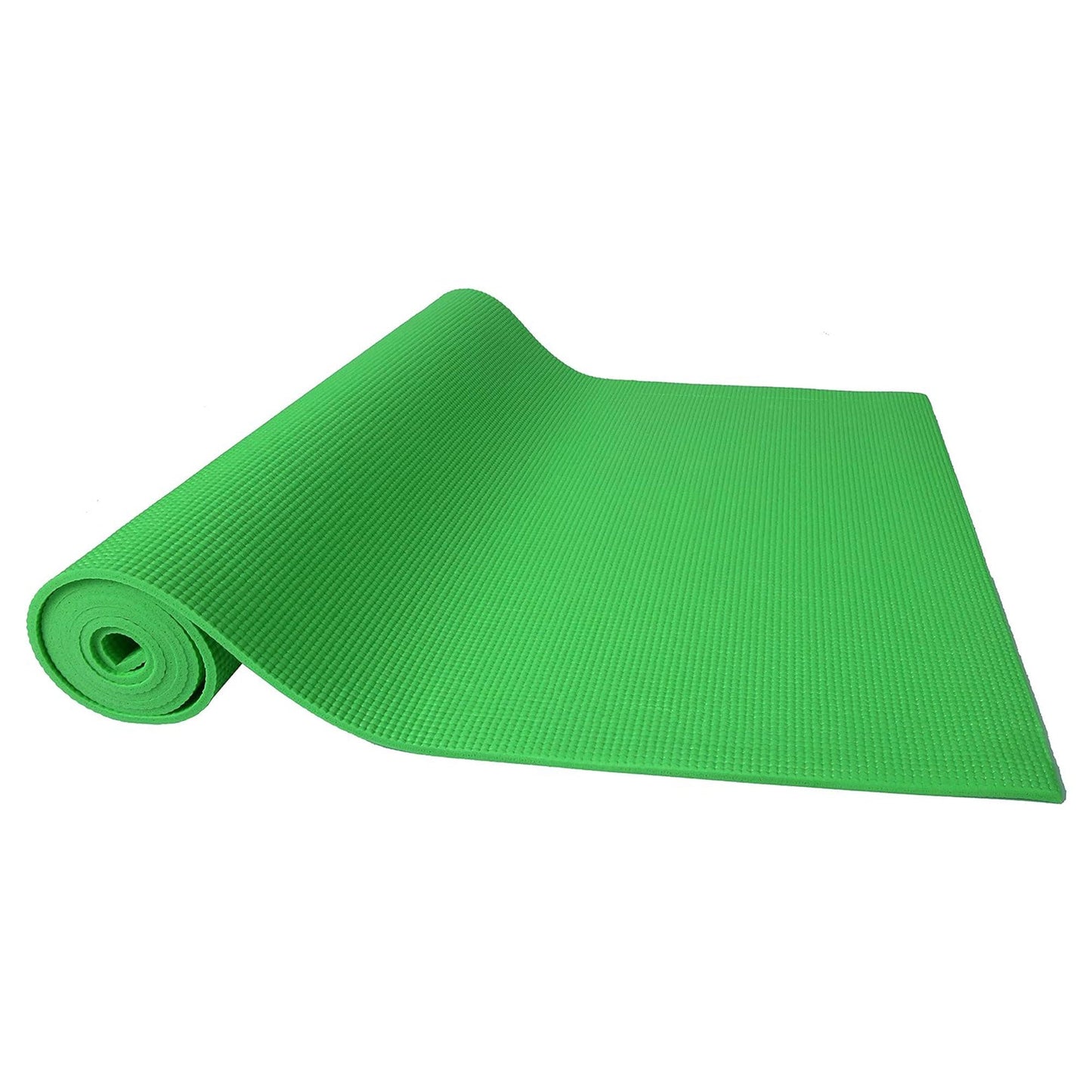 Signature Fitness All Purpose High Density No Tear Exercise Mat w/Strap, Green