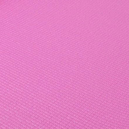 Signature Fitness All Purpose High Density No Tear Exercise Mat w/Strap, Pink