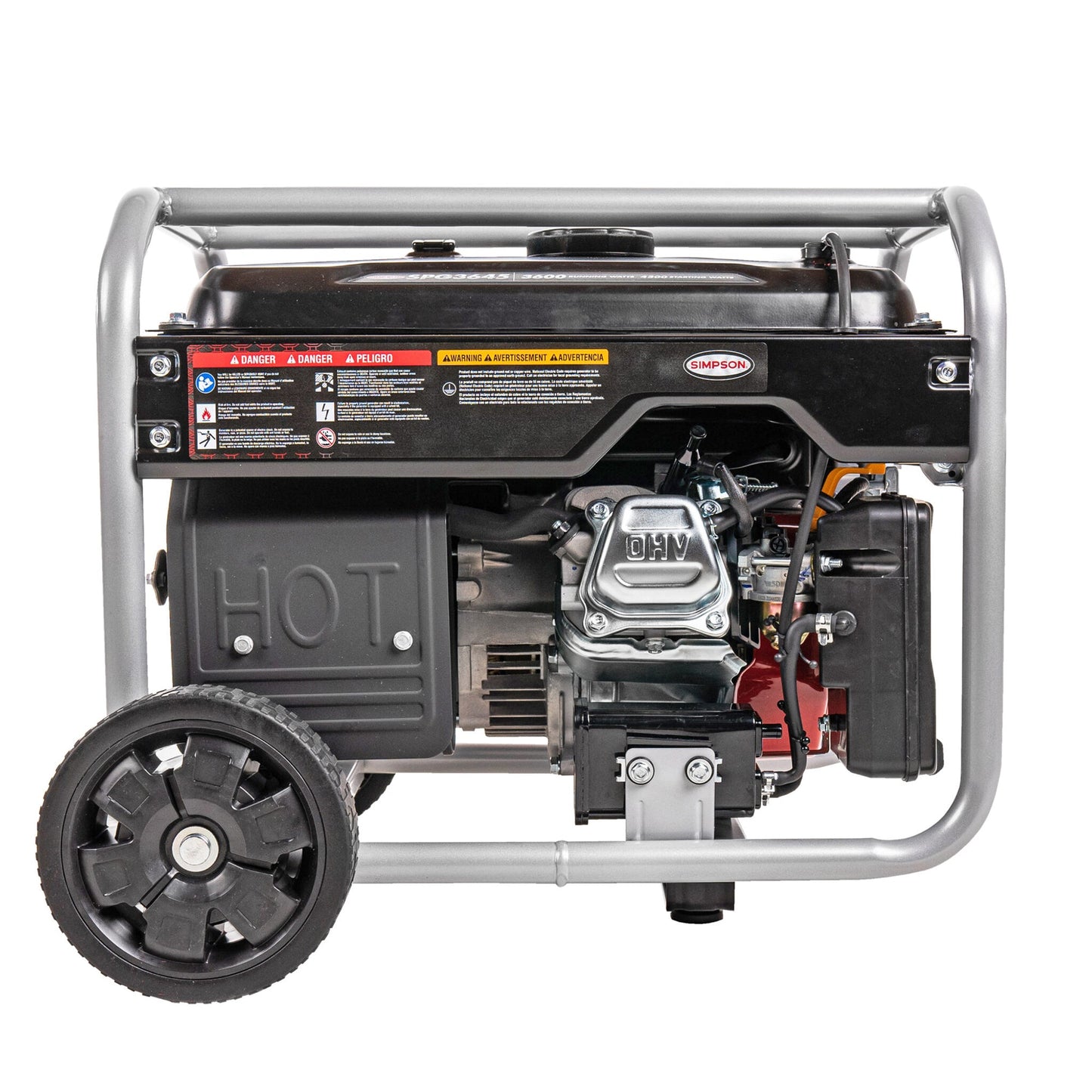 SIMPSON PowerShot Portable 3,600 Watt Generator with Roll Cage Frame Protection