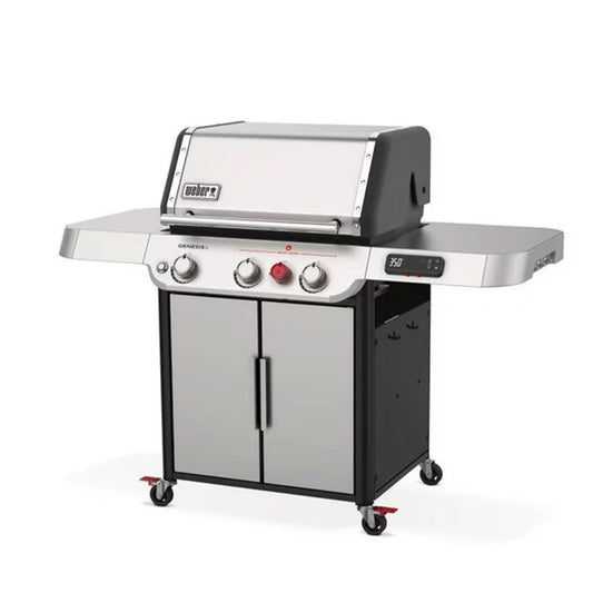 Weber Genesis SX-325s Smart Tech 3 Burner LP Gas Grill with Sear Burner, Silver