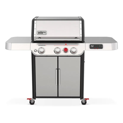 Weber Genesis SX-325s Smart Tech 3 Burner LP Gas Grill with Sear Burner, Silver