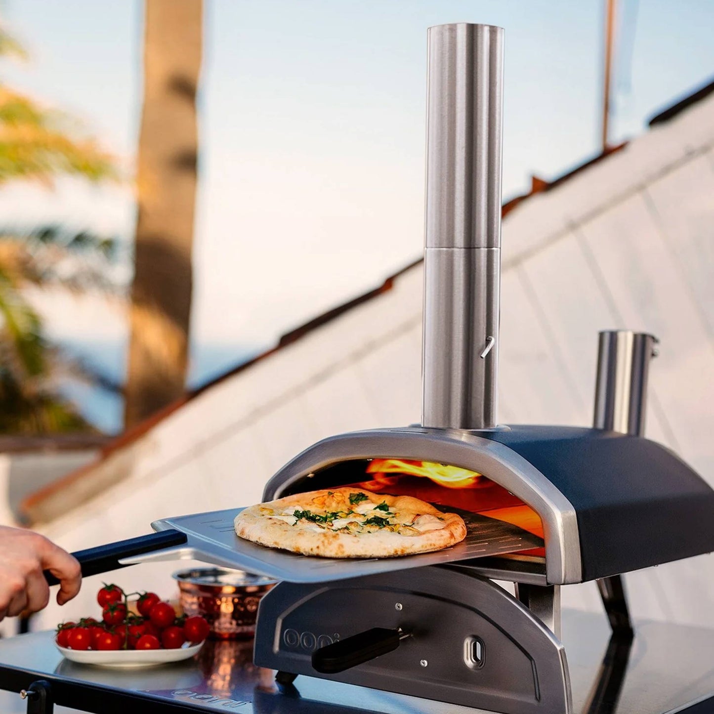 Ooni Fyra 12 Portable Wood Fired Countertop Pizza Oven Ideal for Outdoor Kitchen