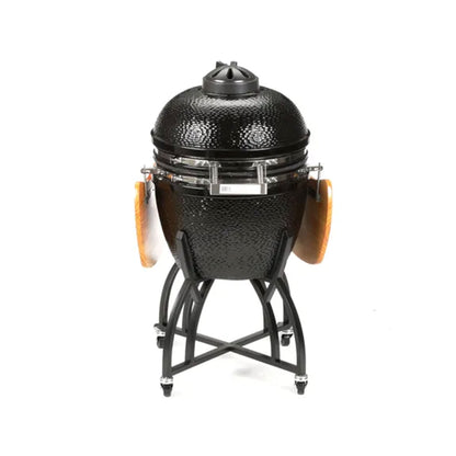 Vision Grills C Series Ceramic Kamado Charcoal Grill with Super Bundle, Black