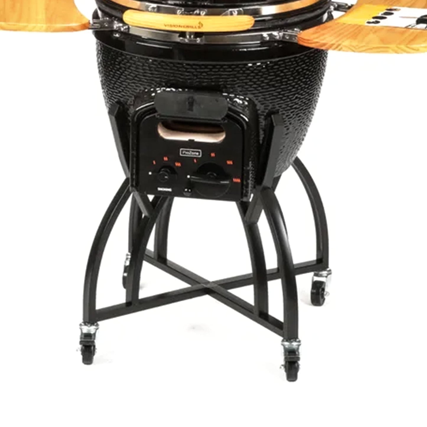 Vision Grills C Series Ceramic Kamado Charcoal Grill with Super Bundle, Black