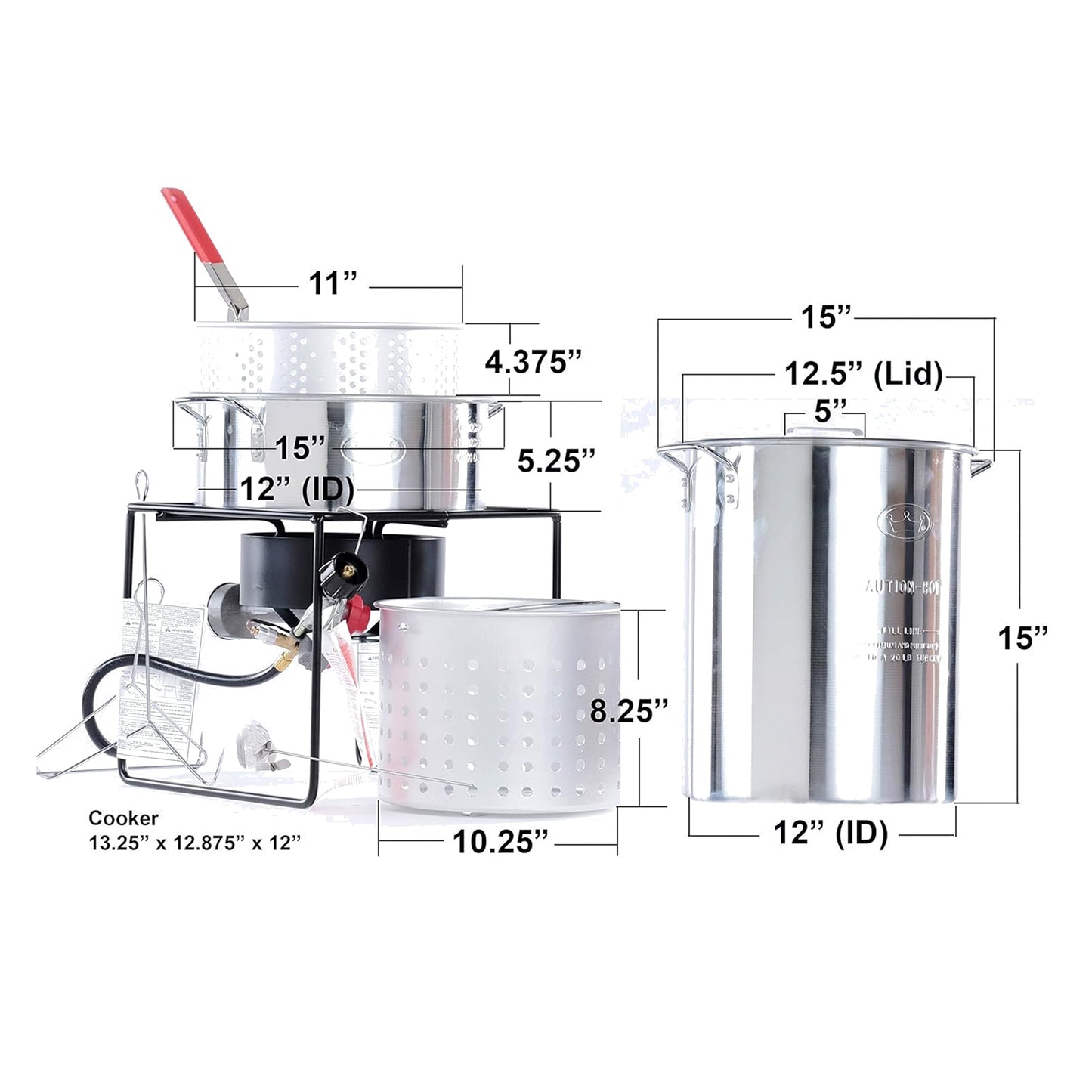 King Kooker Portable 29 Quart Propane Outdoor Deep Frying and Boiling Package