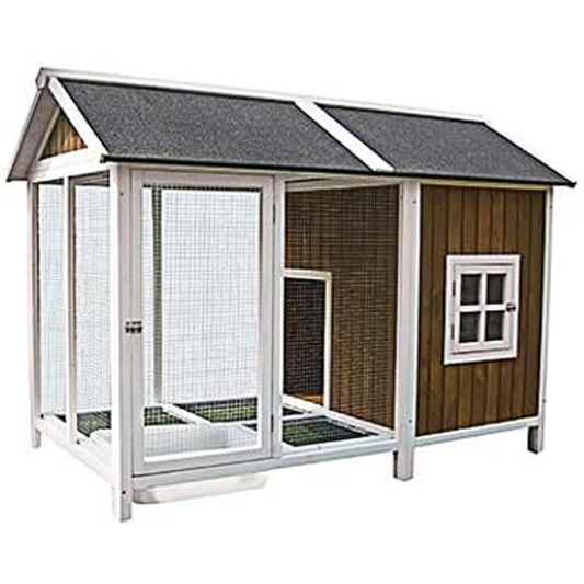 My Backyard Farm Duck House with Enclosed Bathing Pool, and Raised Run Area