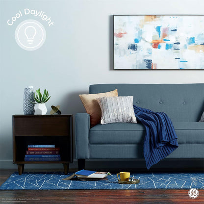 GE LED Plastic Puck Light with Flexible Mounting Options and Easy Linking, White