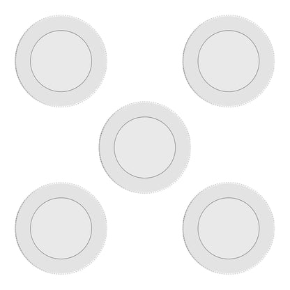 GE Set of 5 Dimmable Modern Corded Electric Plastic LED 4 Watt Puck Light, White