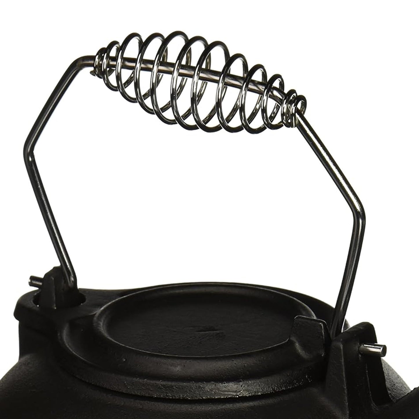 Panacea Fireplace Cast Iron Wood Stove Kettle Humidifier w/ Chrome Handle, Black