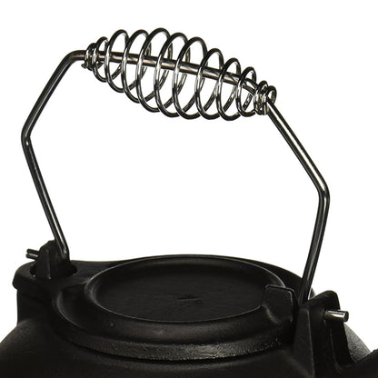 Panacea Fireplace Cast Iron Wood Stove Kettle Humidifier w/ Chrome Handle, Black