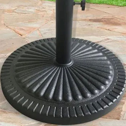 Four Seasons Courtyard 22 Inch Umbrella Base Fits Up To 2" Umbrella Pole, Black