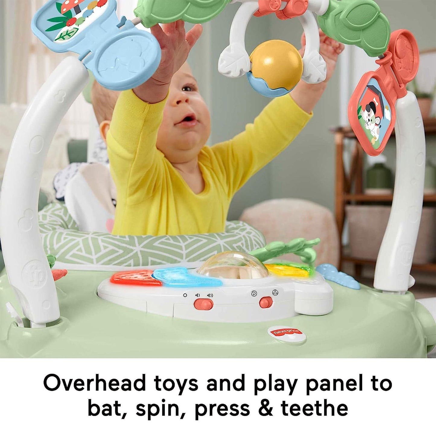 Fisher Price Puppy Perfection Spacesaver Jumperoo Baby Bouncer Activity Center