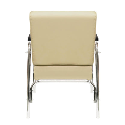 PureSana Chromium Ella Professional Reclining Shampoo Chair for Salons, Tan