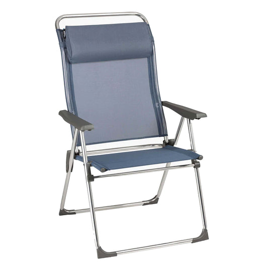 Lafuma ALU CHAM XL Adjustable Ergonomic Reclining Outdoor Folding Chair, Ocean