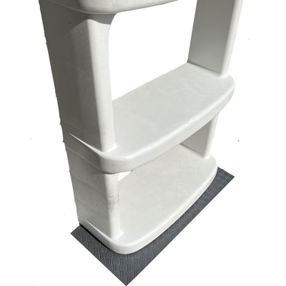 Main Access Large Ladder Guard Mat, Gray + Main Access iStep Step Ladder, Taupe